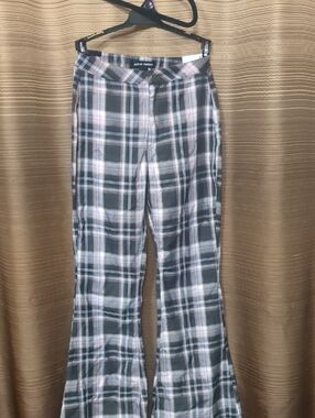 Almost Famous Pink and Black Plaid Mini Skirt